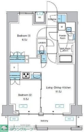 プレディアコート森下テラスの物件間取画像